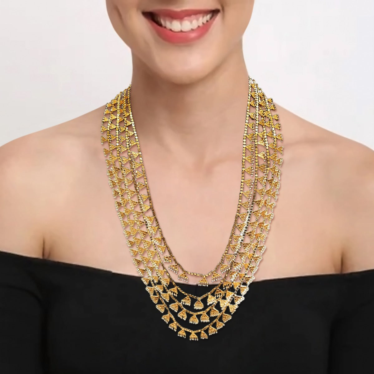 Aliyna Gold Necklace Set