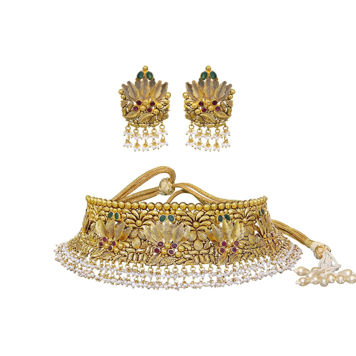Fanciable Gold Choker Set