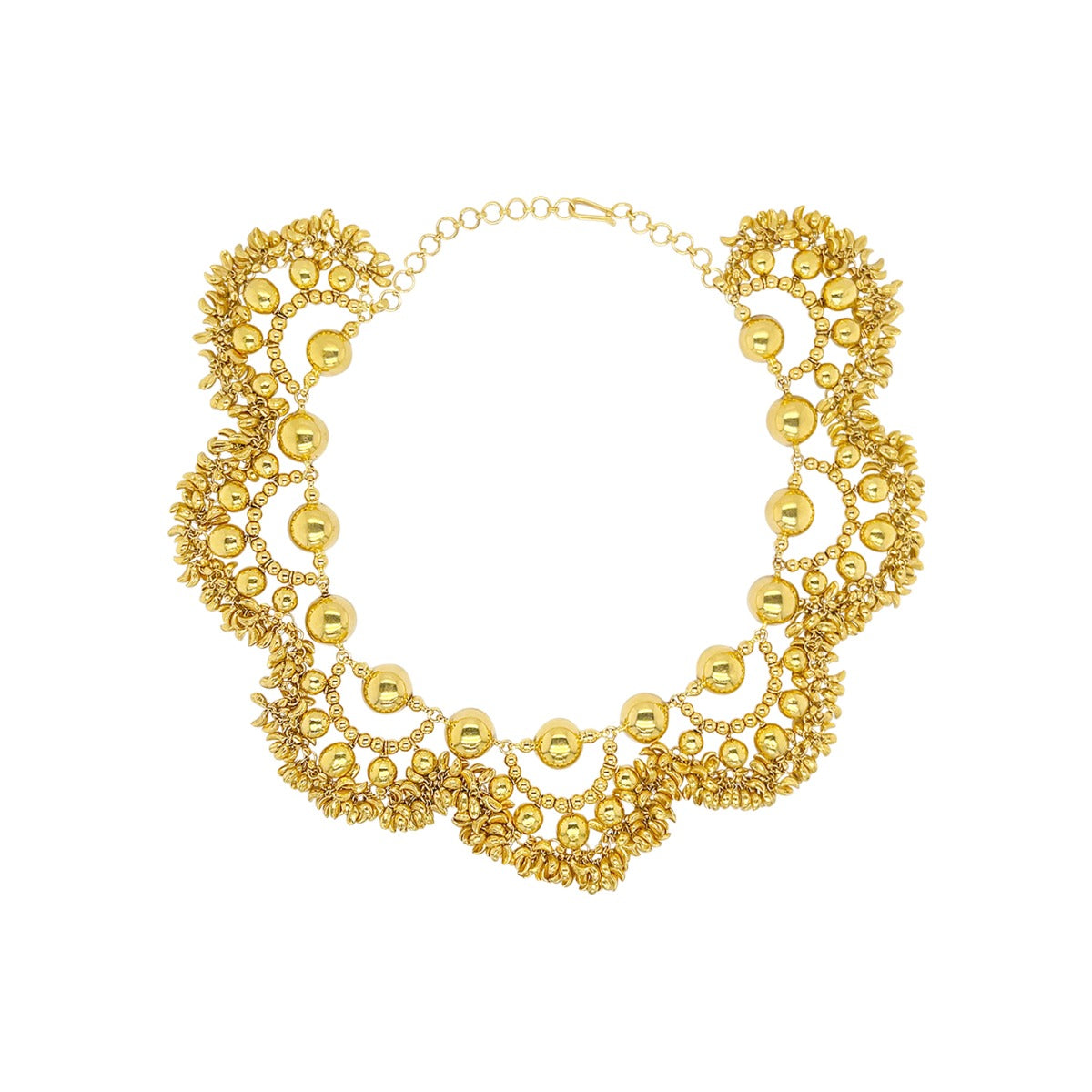 Circlet Weave Gold Necklace Set