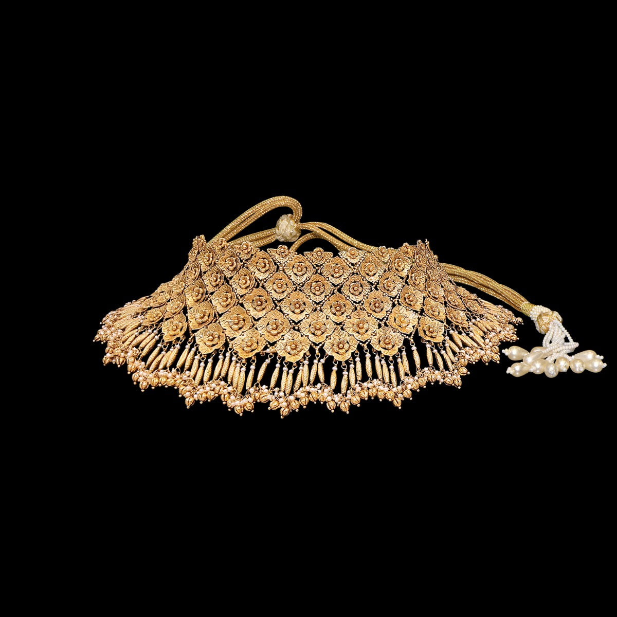 Freesia Floral Gold Choker Set