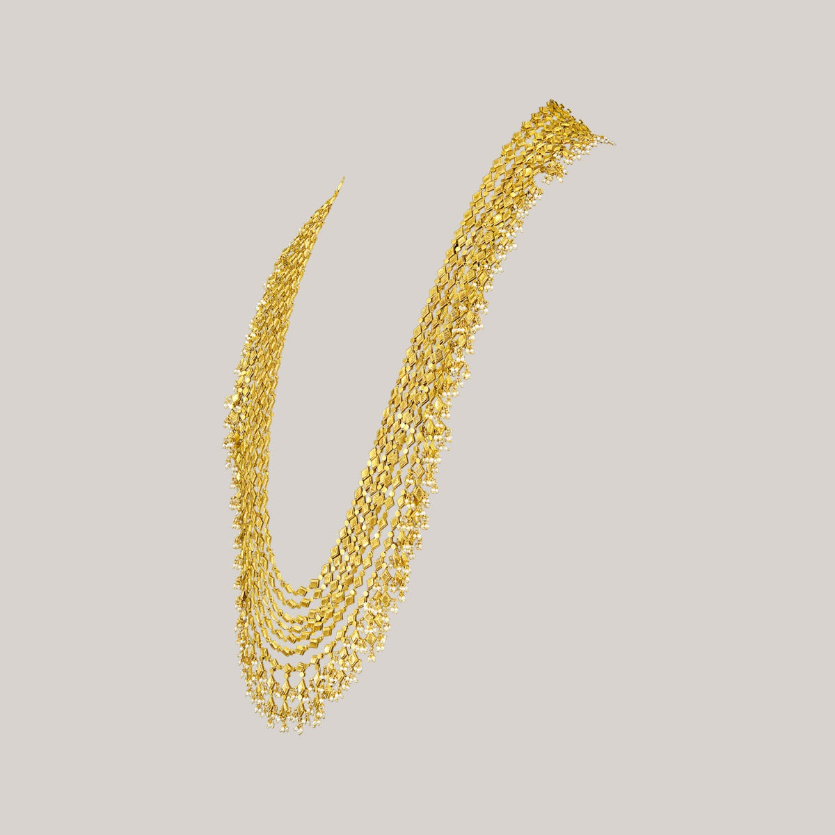 Sprinkling Rain Gold Necklace Set