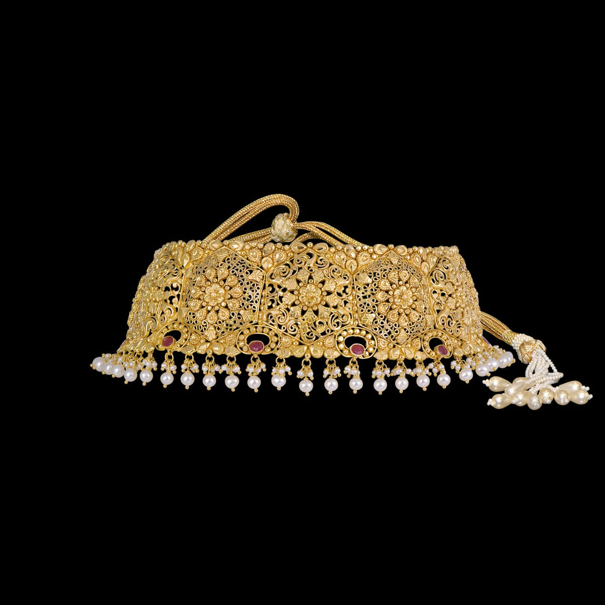Flowery Arch Gold Choker