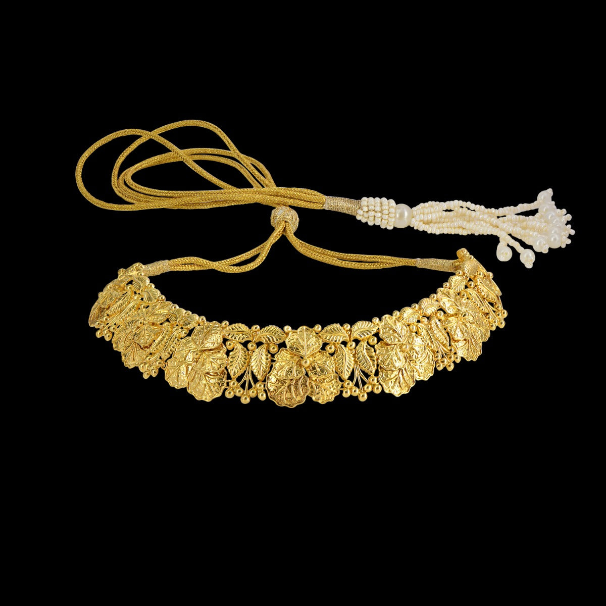 Leaves Fine Line Gold Choker