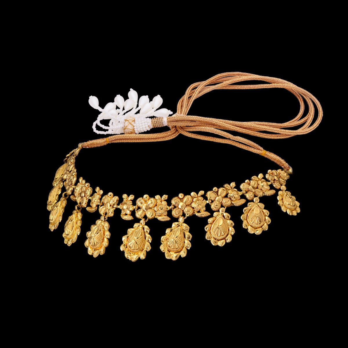 Vintage Swirls Gold Choker