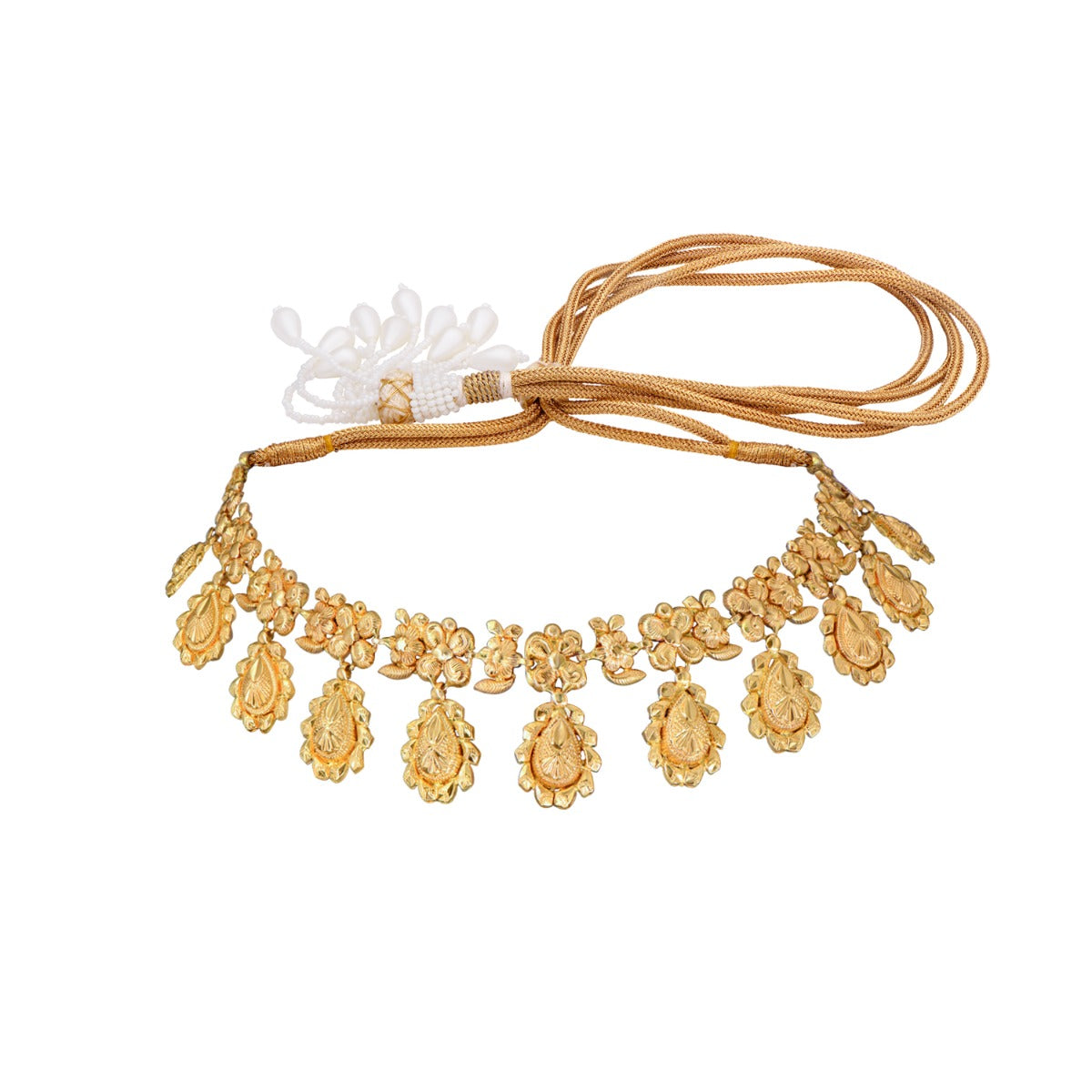 Vintage Swirls Gold Choker