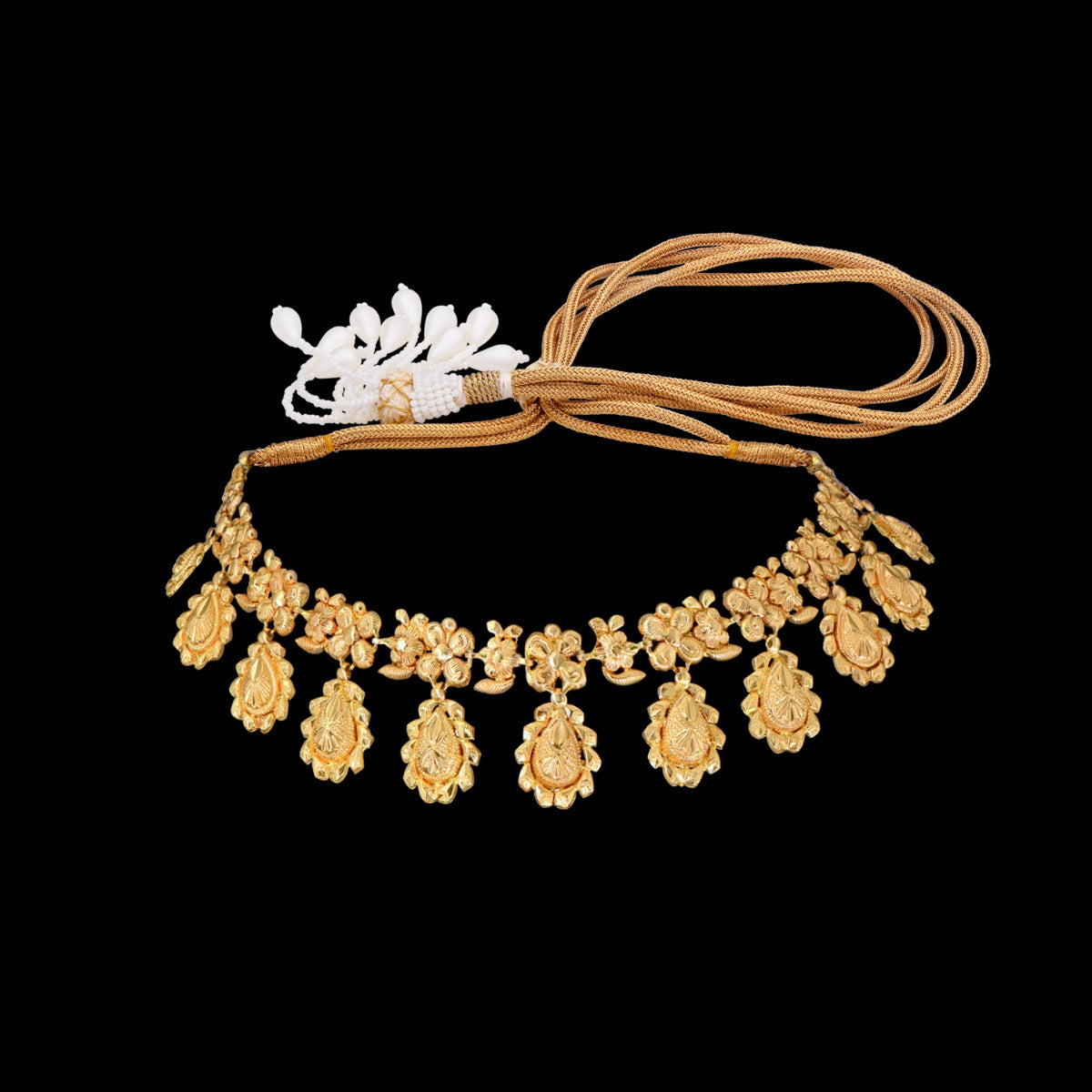 Vintage Swirls Gold Choker
