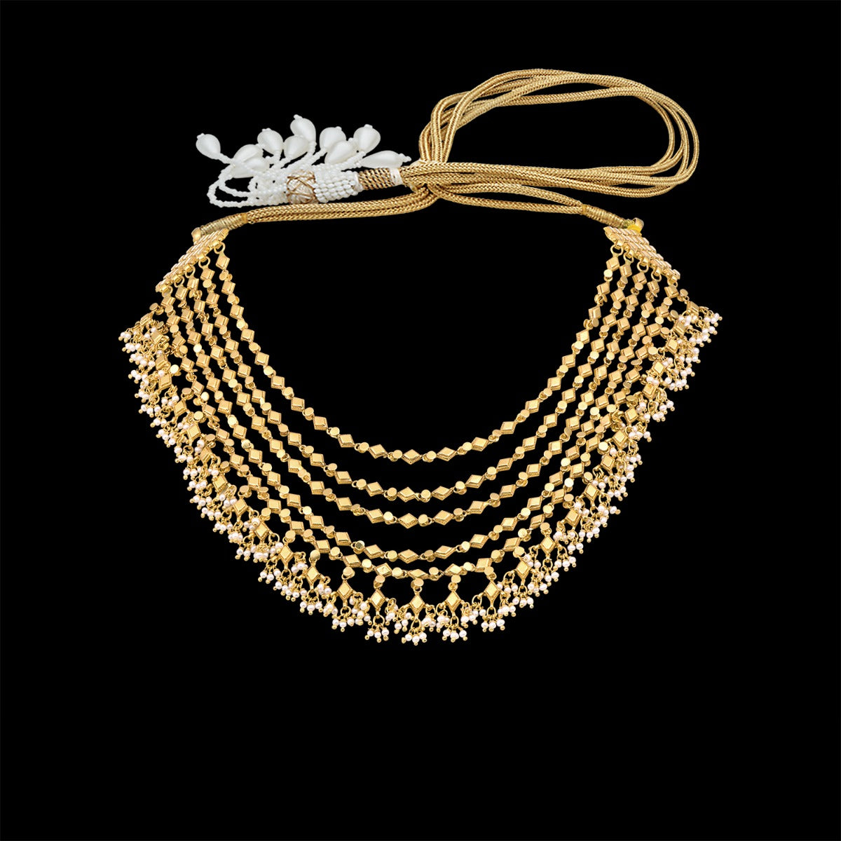 Wheat Link Gold Necklace