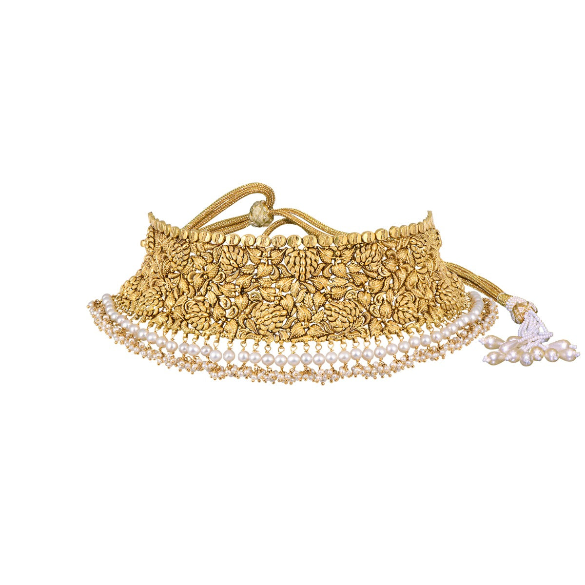 Blooming Leaf Gold Choker Set