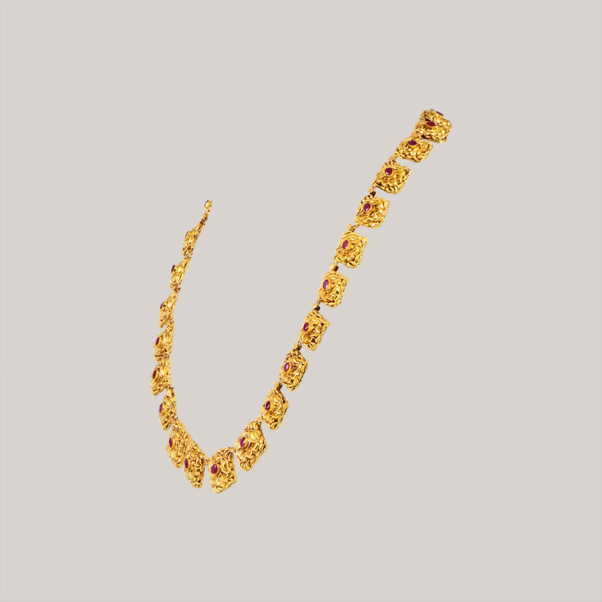 Doris Square Gold Long Necklace