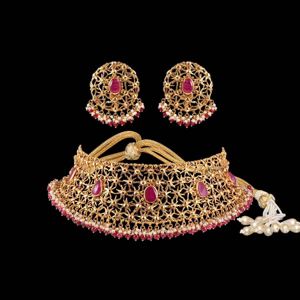 Star Fire Gold Choker Set