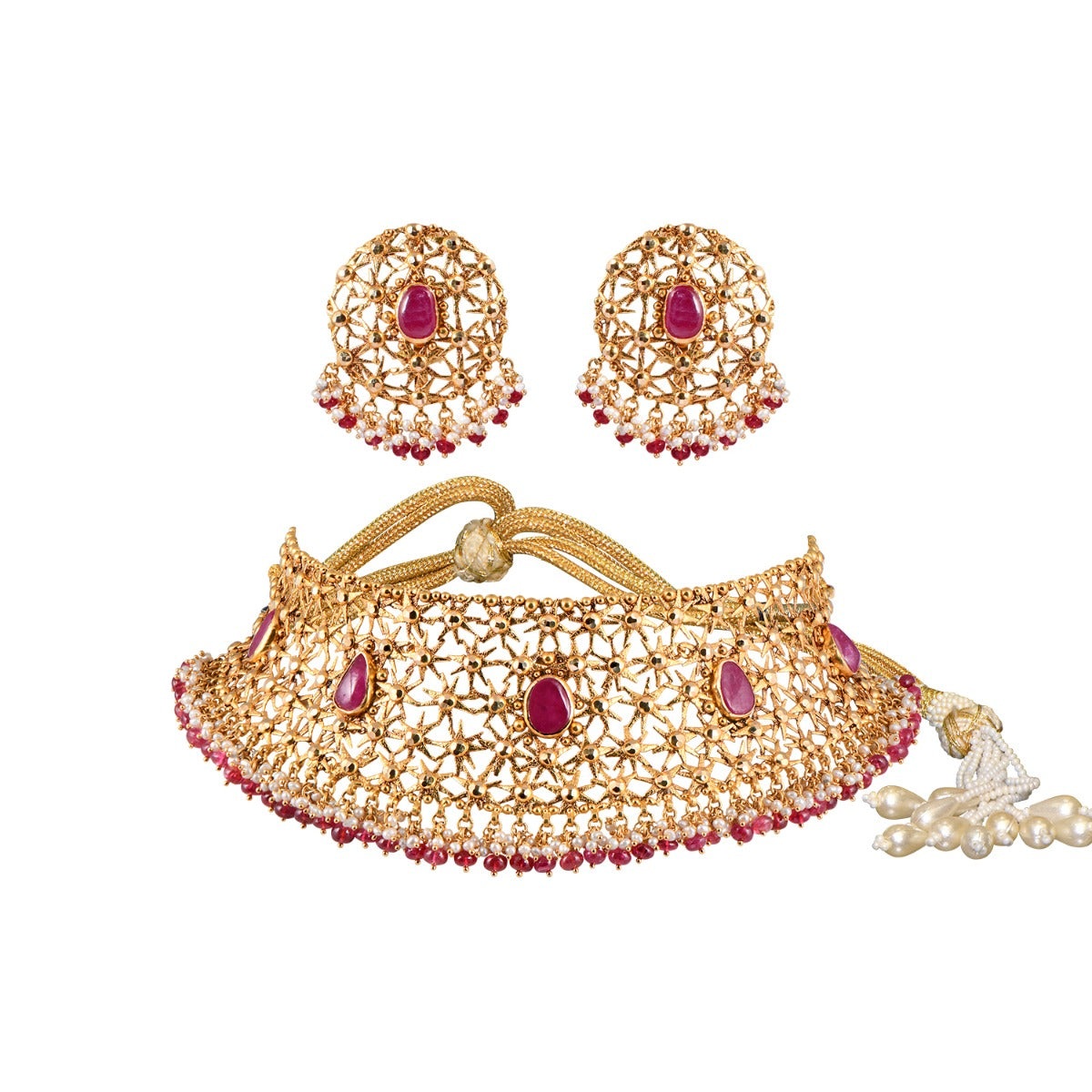 Star Fire Gold Choker Set