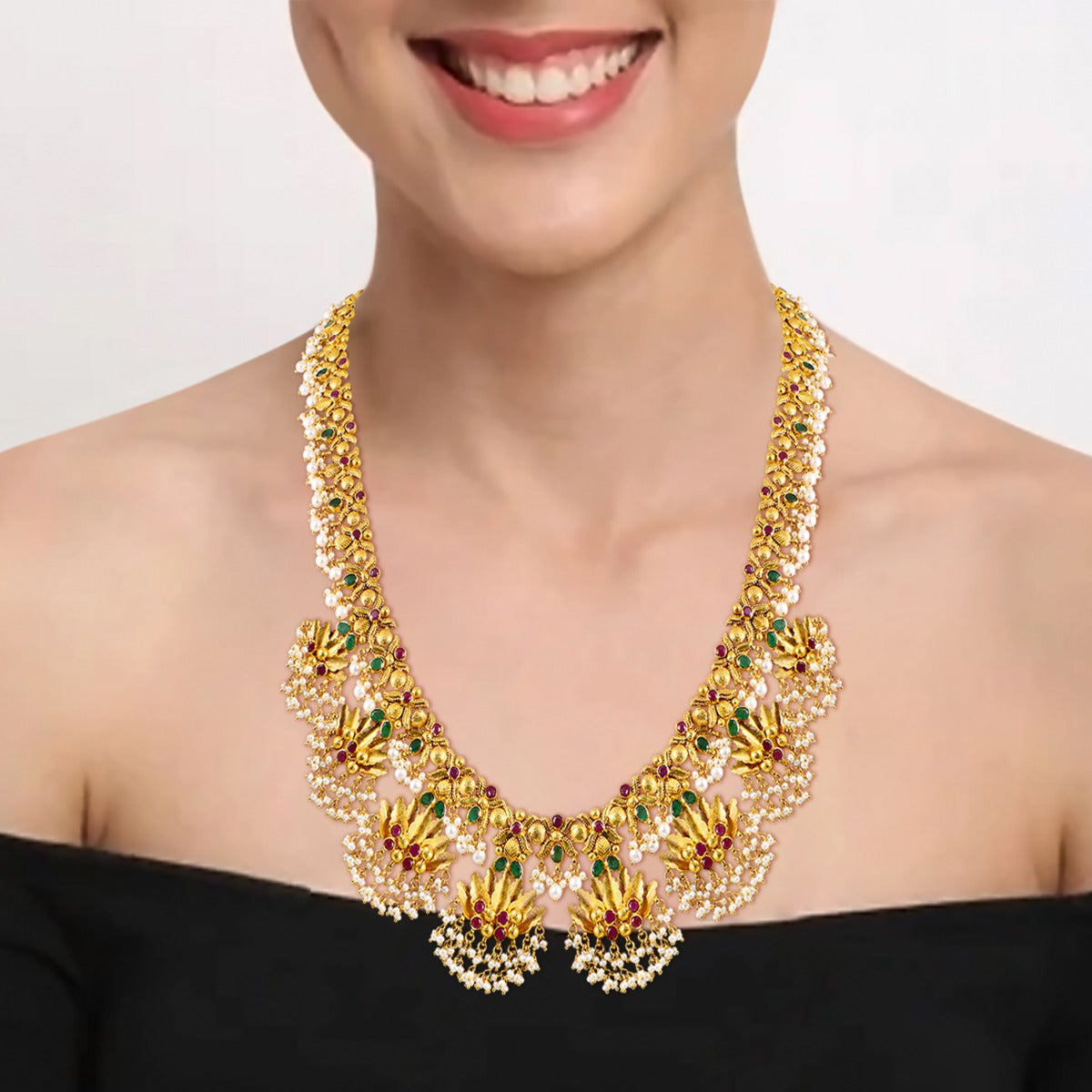 Water Lily Gold Necklace