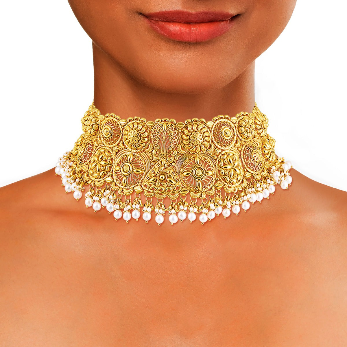 Ballon D’or Gold Choker Set