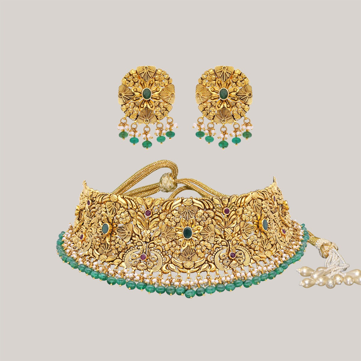 Petale Gold Choker Set