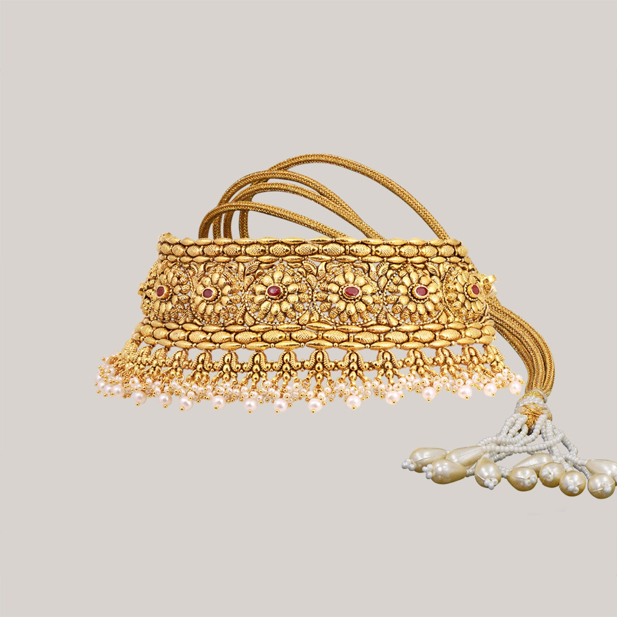 Ruby Magdalene Gold Choker