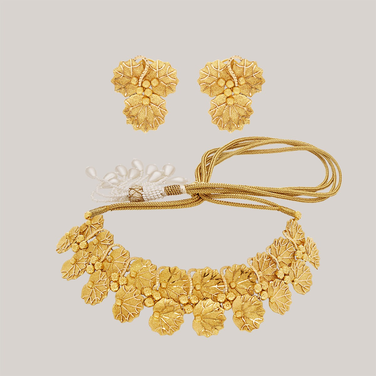 Anoushka Gold Necklace Set
