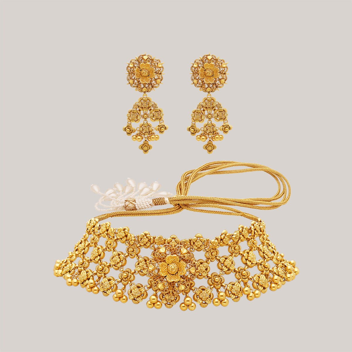 Warhi Gold Choker Set