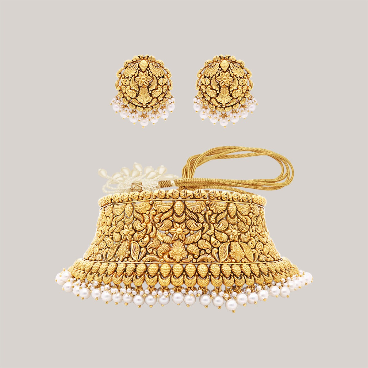 Timaniya Gold Choker Set