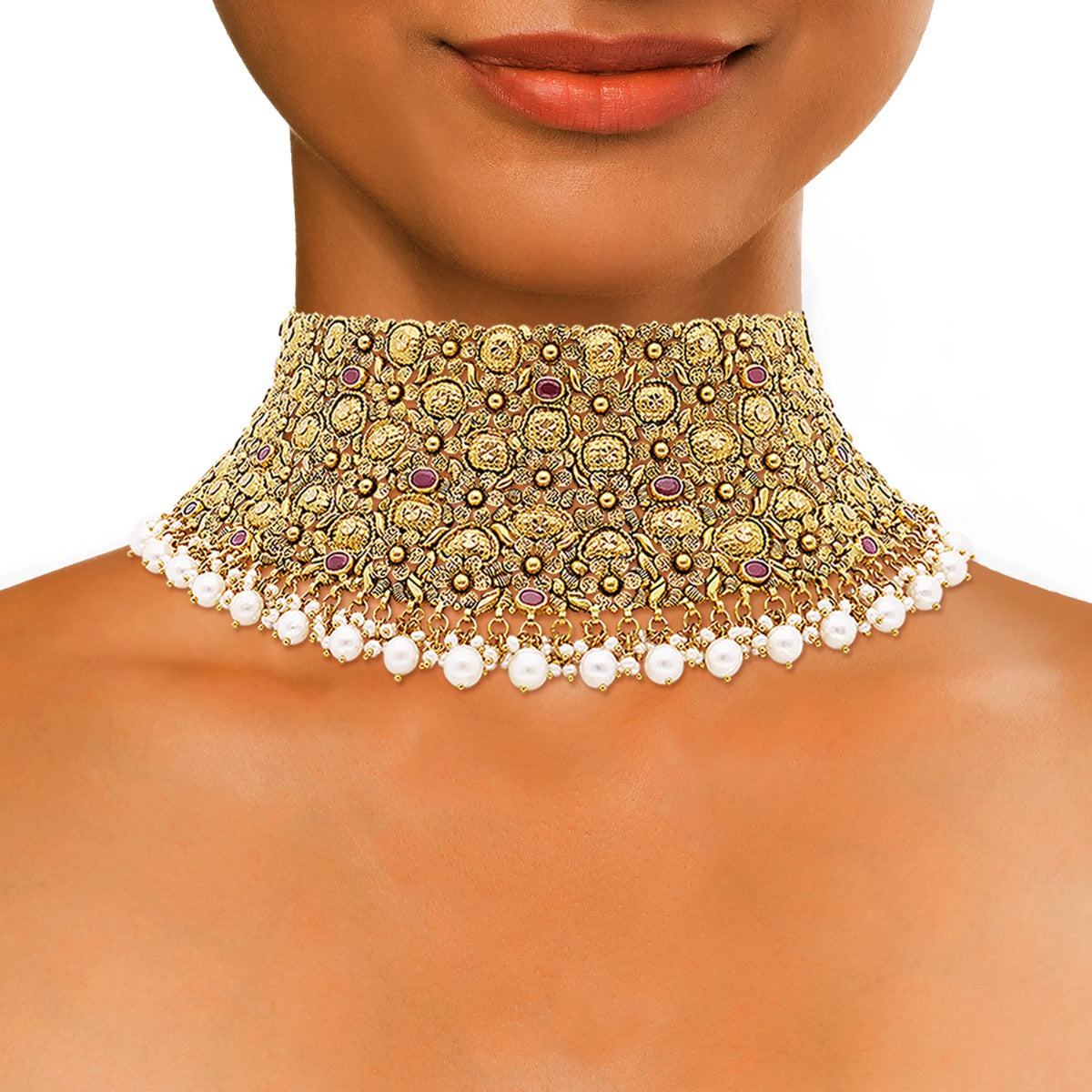 Gaurika Gold Choker Set
