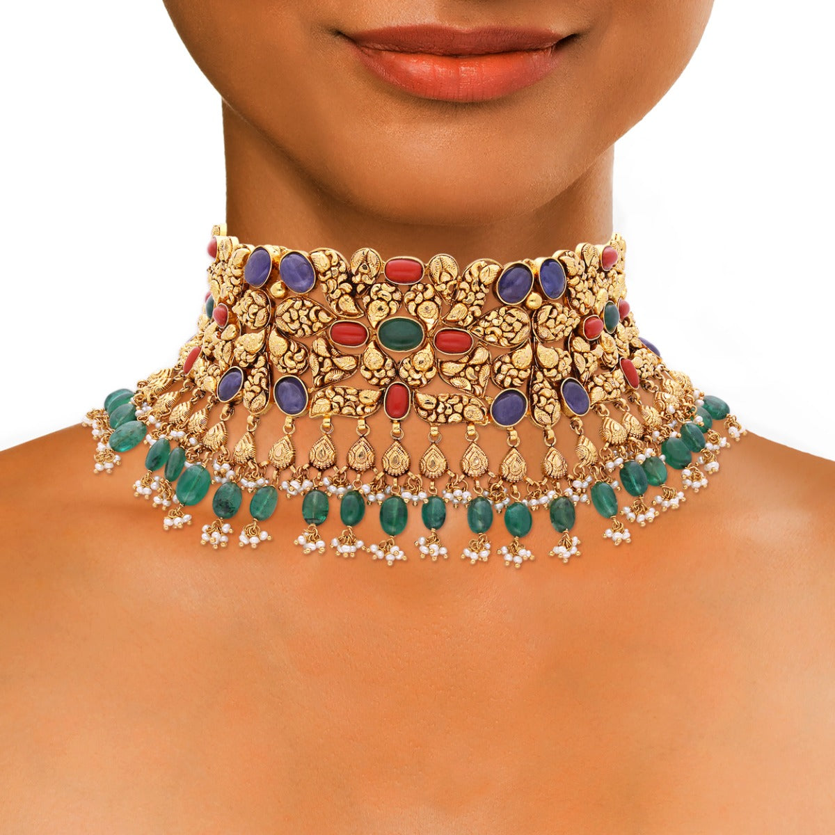 Akiiki Gold Choker Set