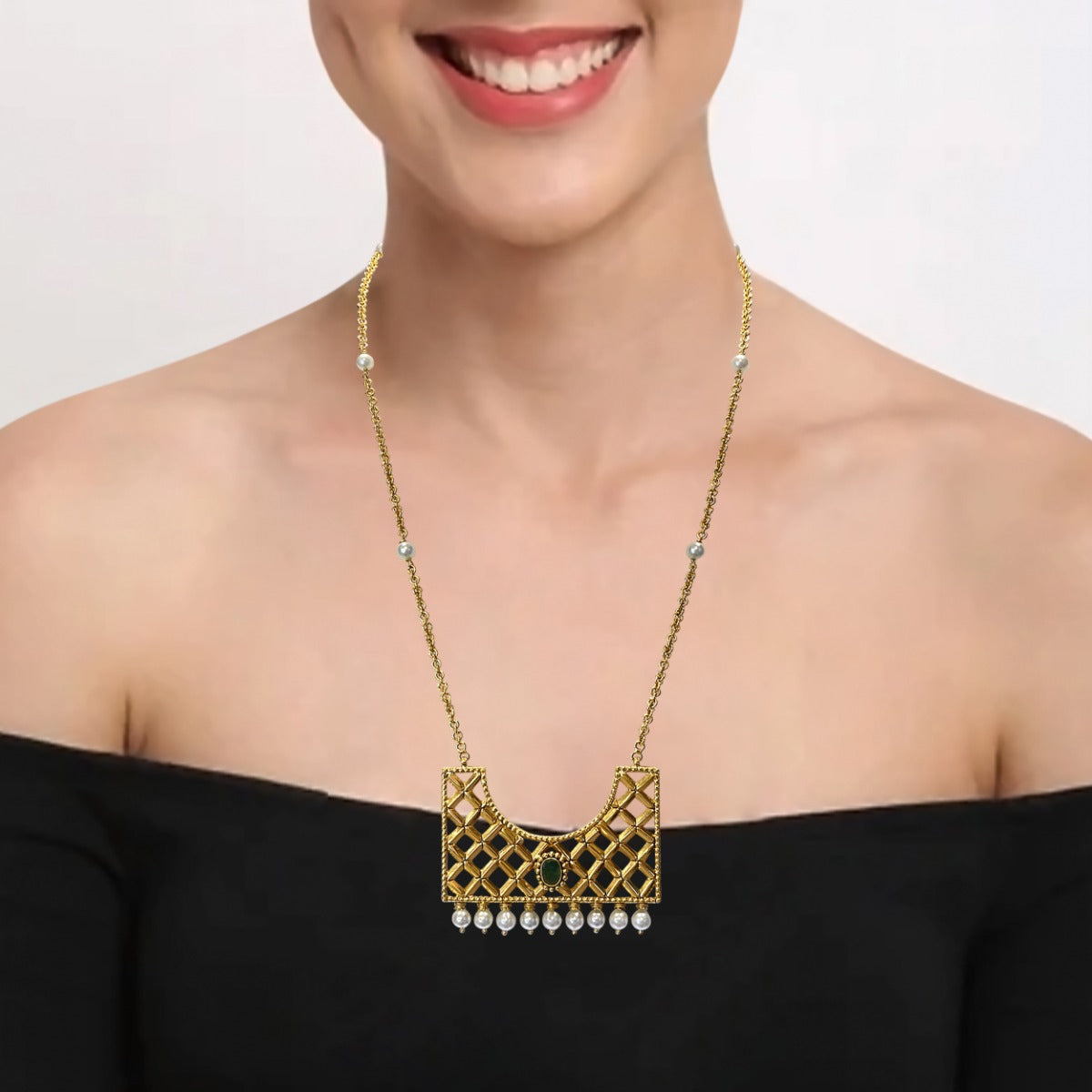 Halima Gold Necklace Set