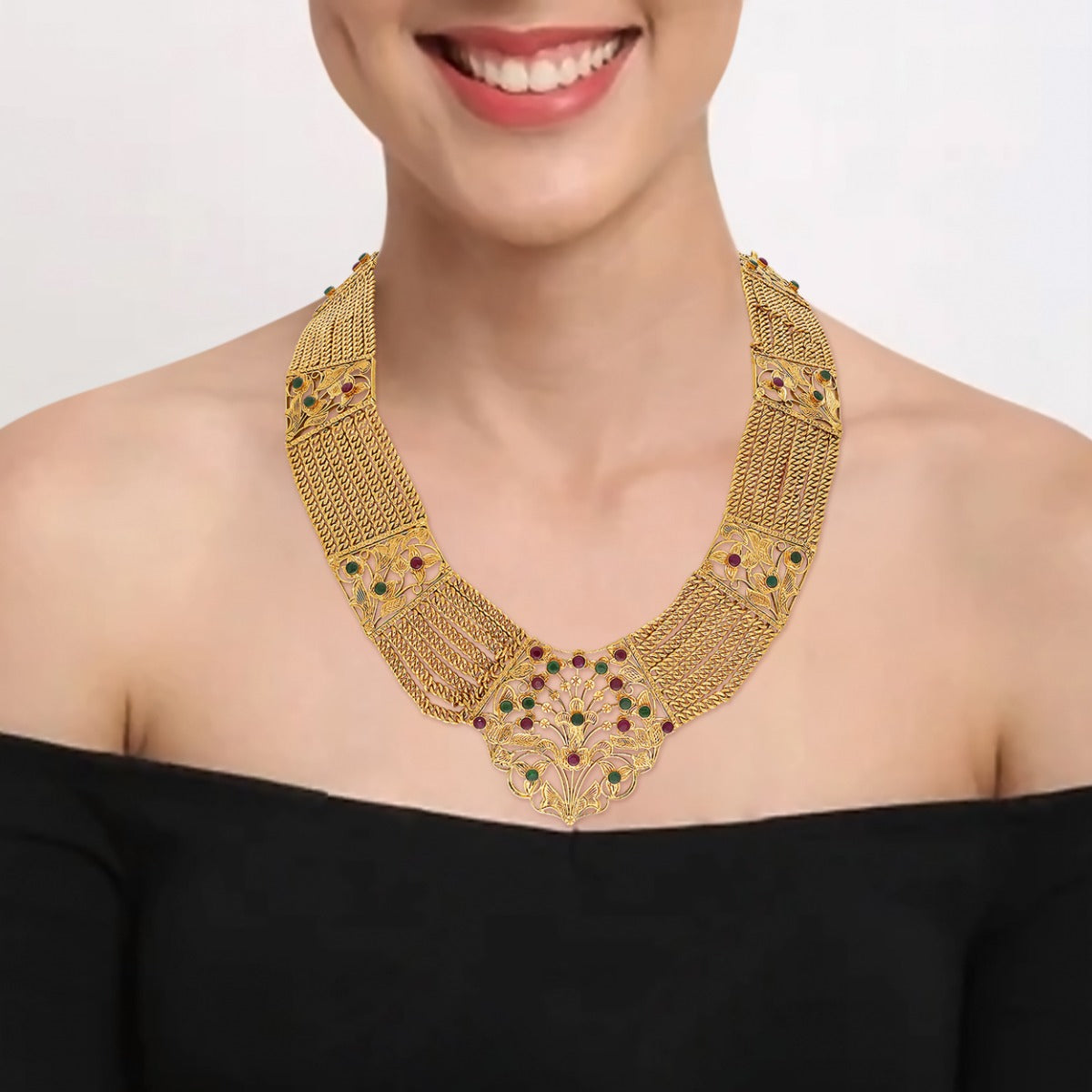 Maanya Gold Necklace