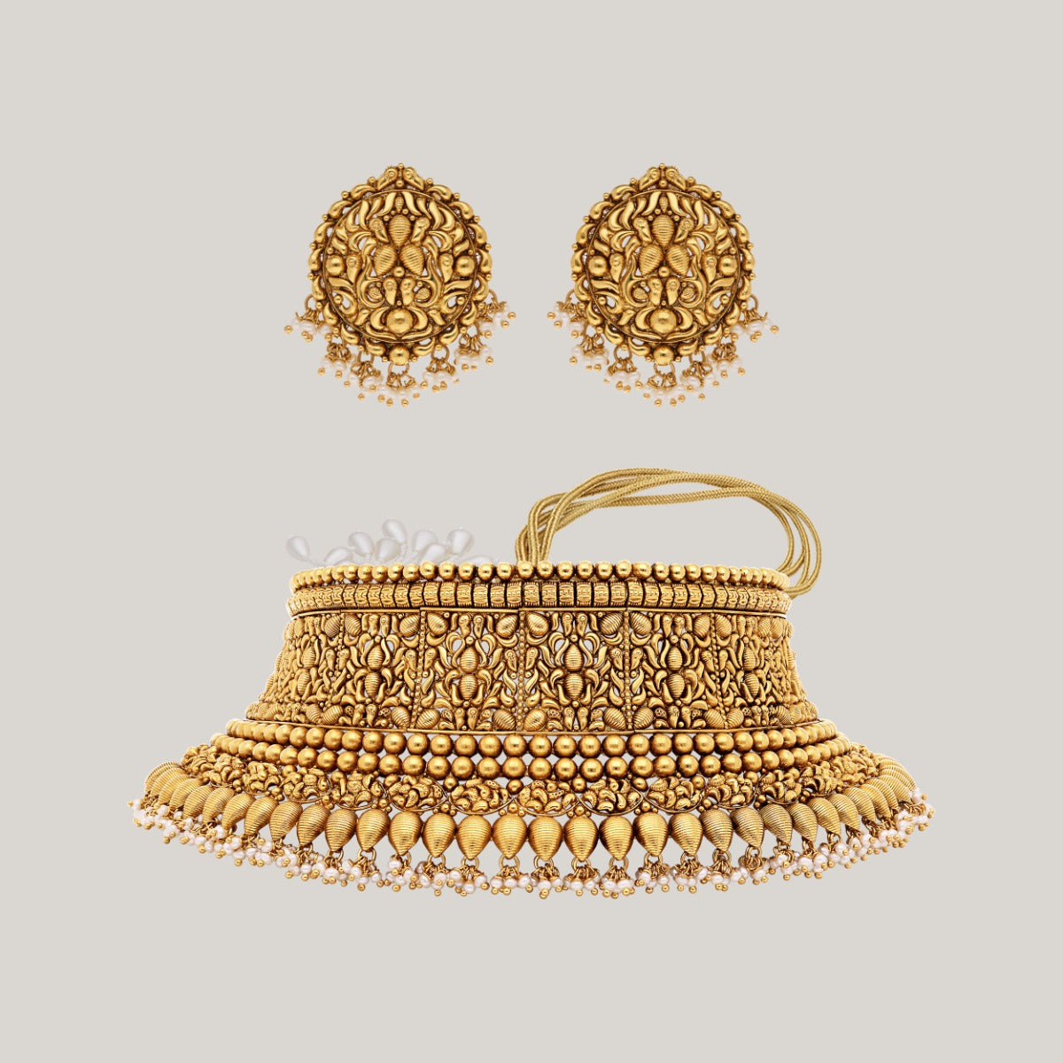 Atulyani Gold Choker Set