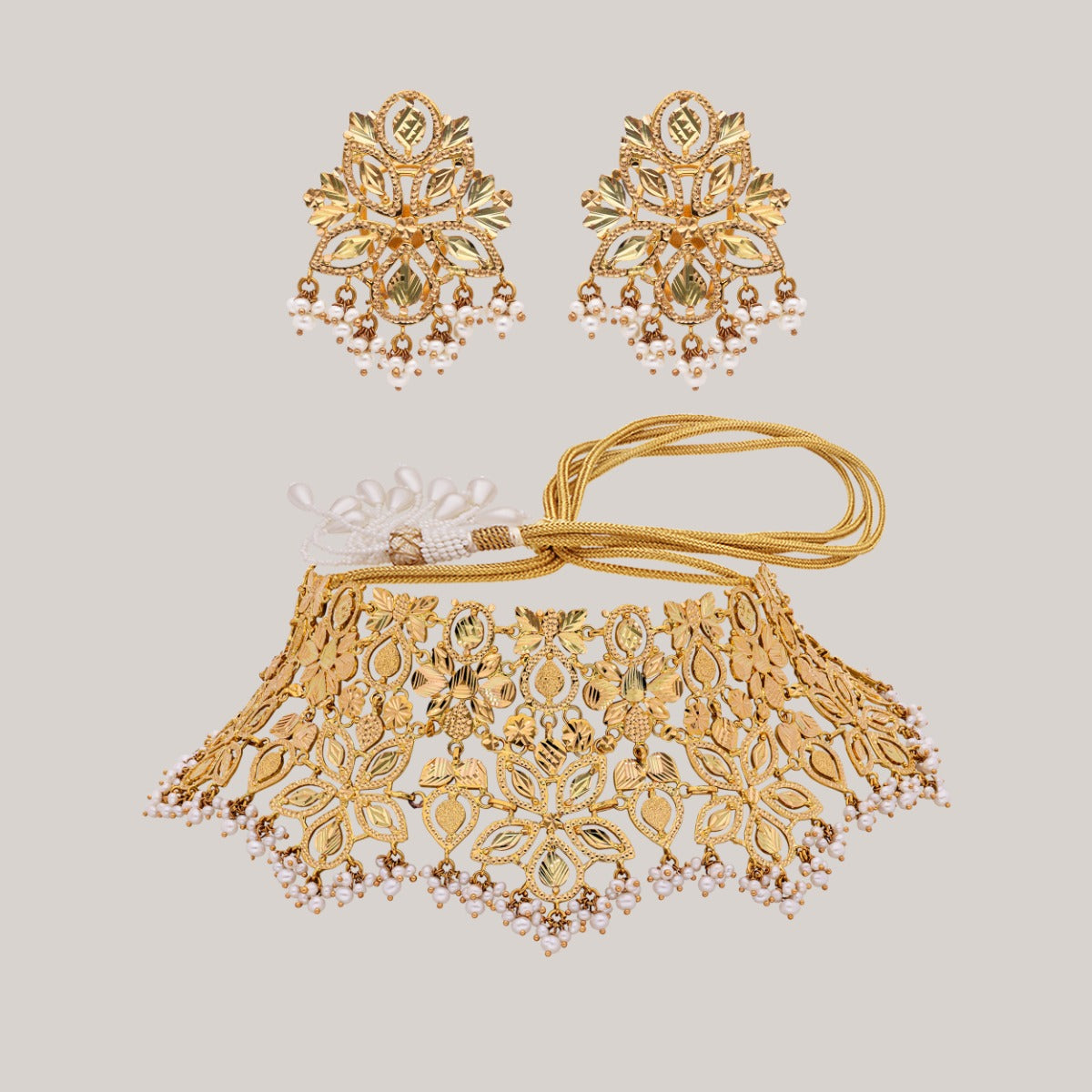 Golden Radiance Gold Necklace Set
