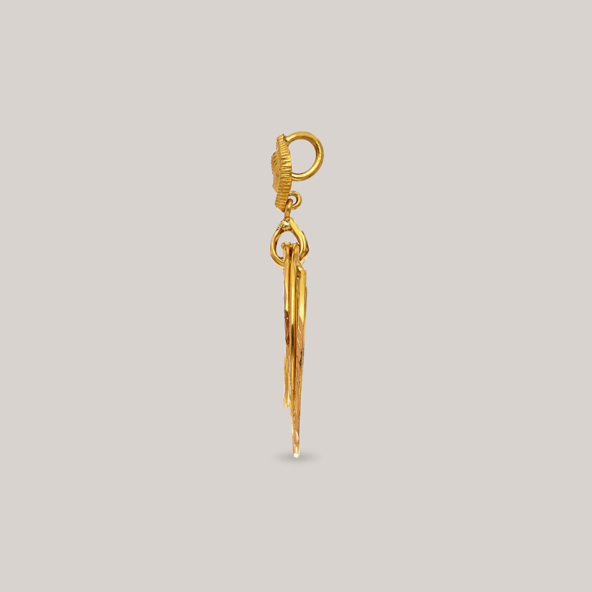 Aurora Circle Gold Pendant
