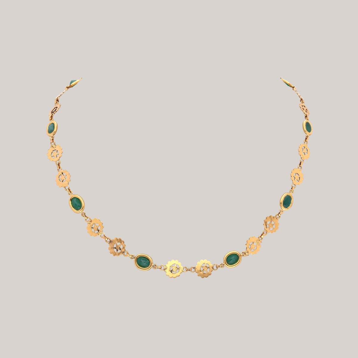 Verdant Splendor Gold Necklace