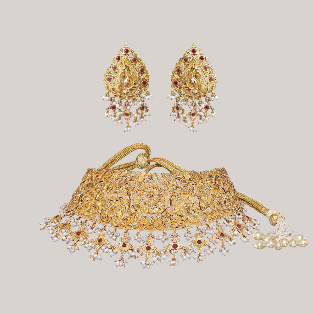 Folina Gold Choker Set
