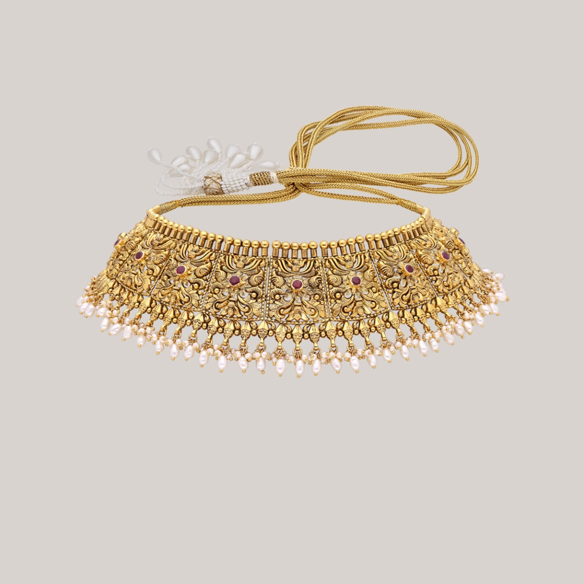 Aurelian Dew Gold Choker Set