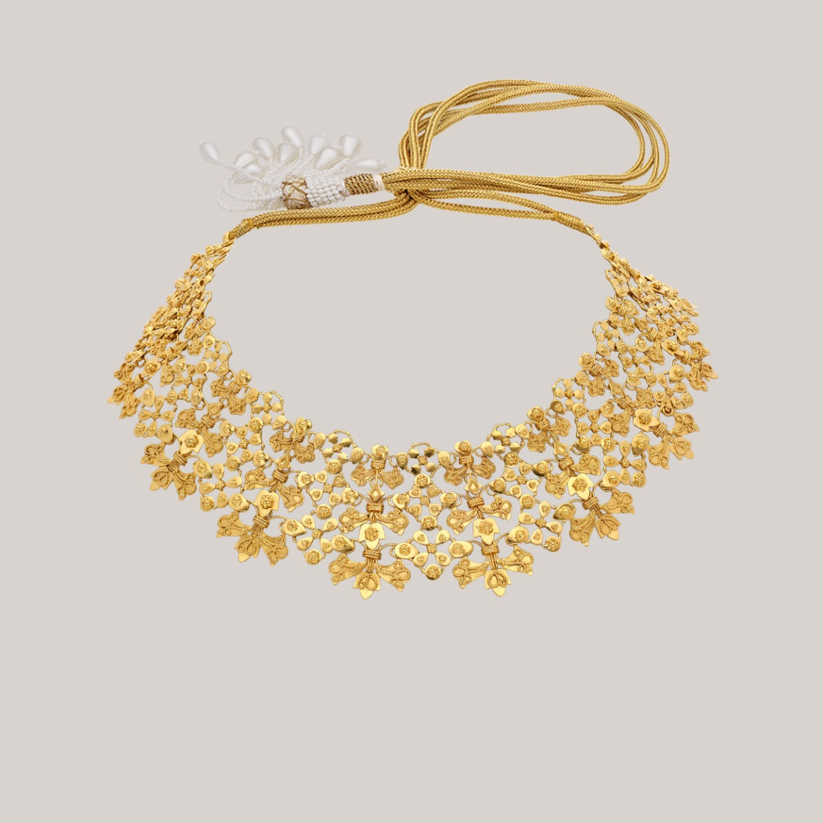 Floral Grace Gold Necklace
