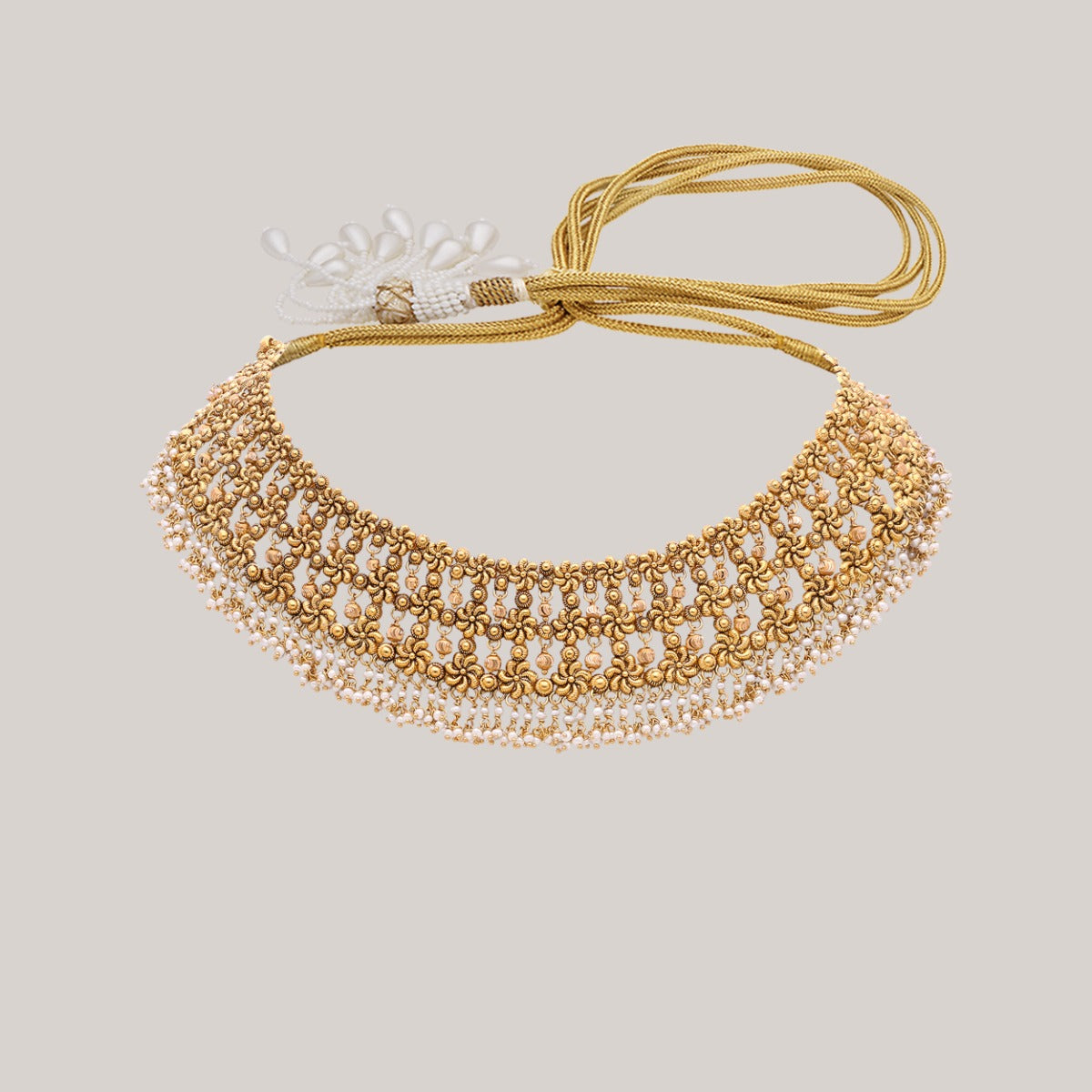 Delicate Filigree Gold Choker
