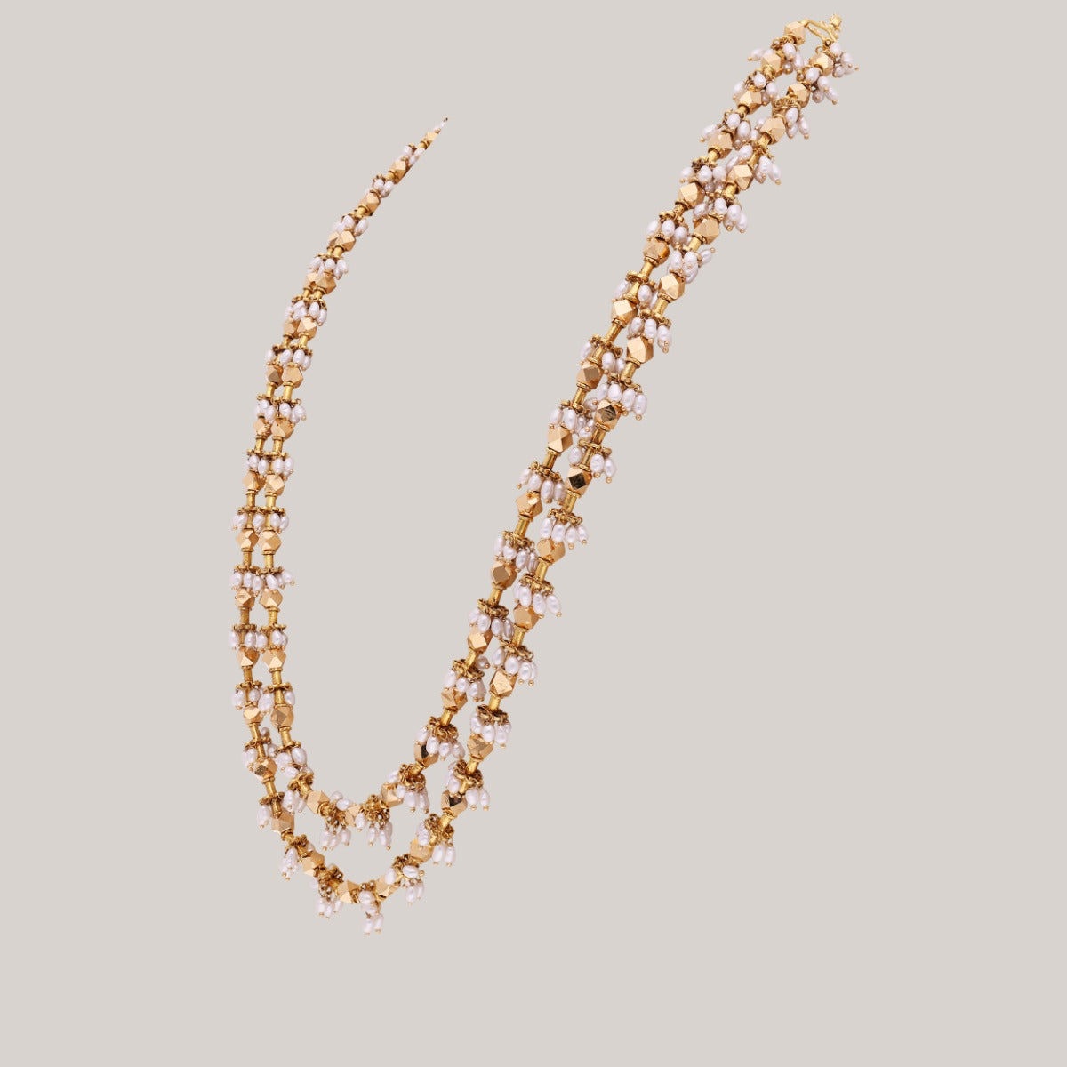 Pearl Prism Gold Necklace