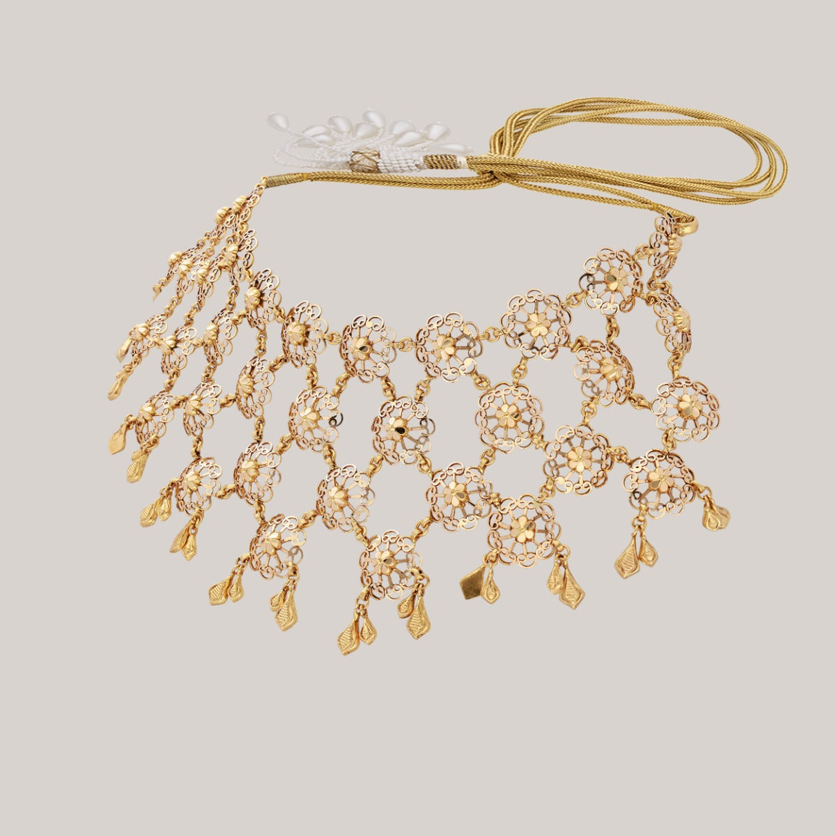 Delicate Bloom Vine Gold Necklace