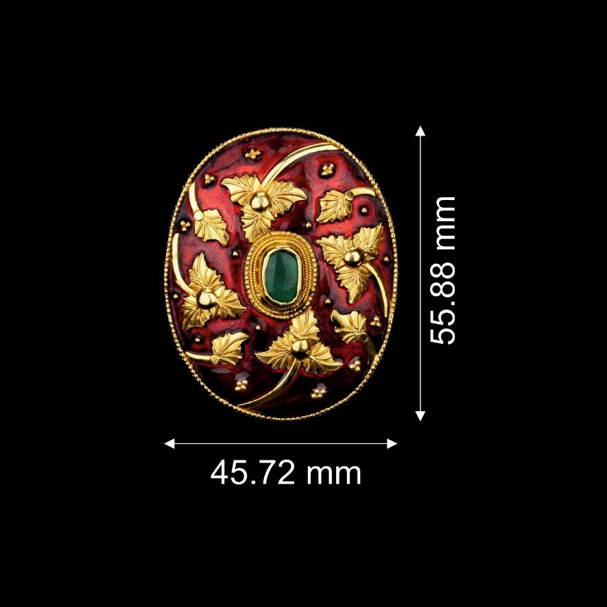Radiant Red Gold Pendant