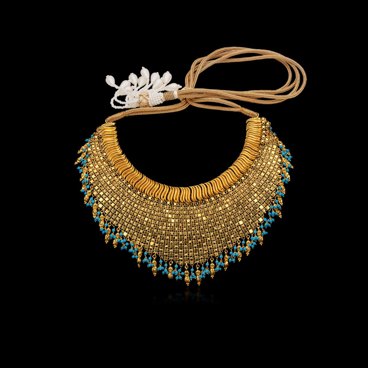 Blue Feroza Chunky Necklace