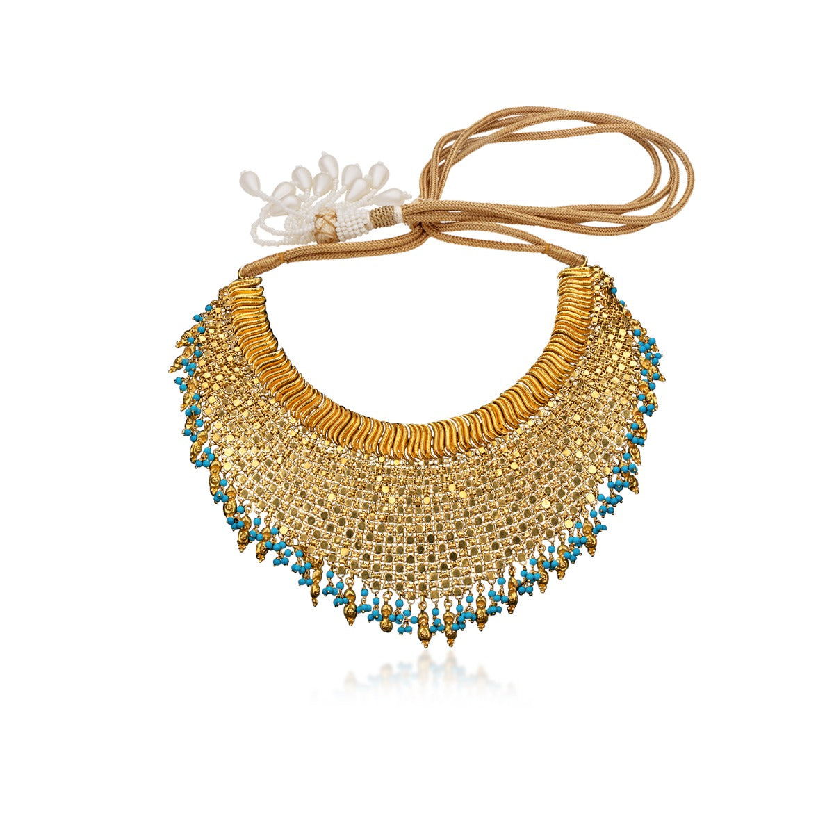 Blue Feroza Chunky Necklace