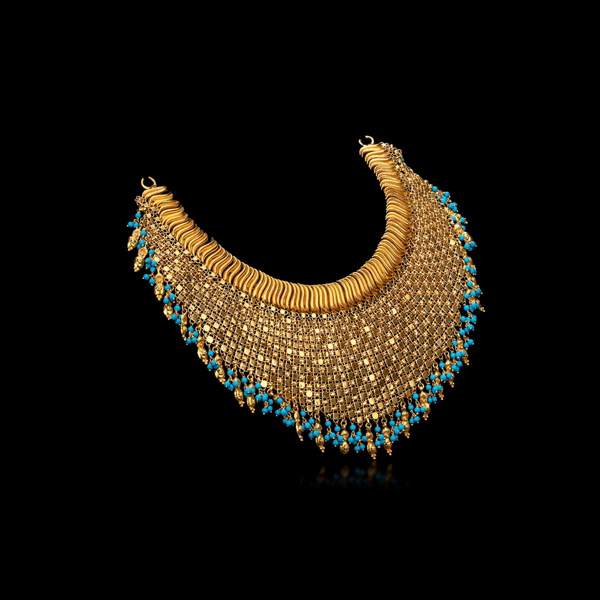 Blue Feroza Chunky Necklace