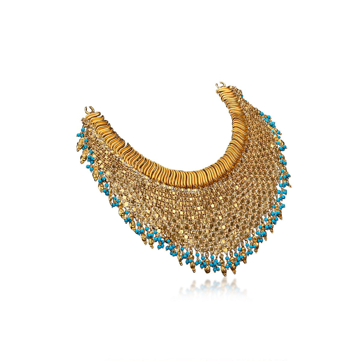 Blue Feroza Chunky Necklace