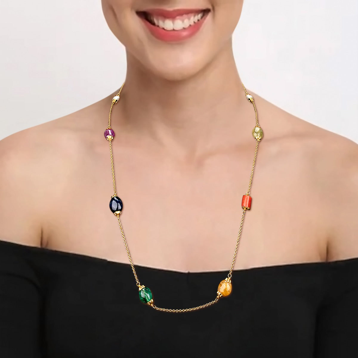 Dainty Beaded Gold Chain