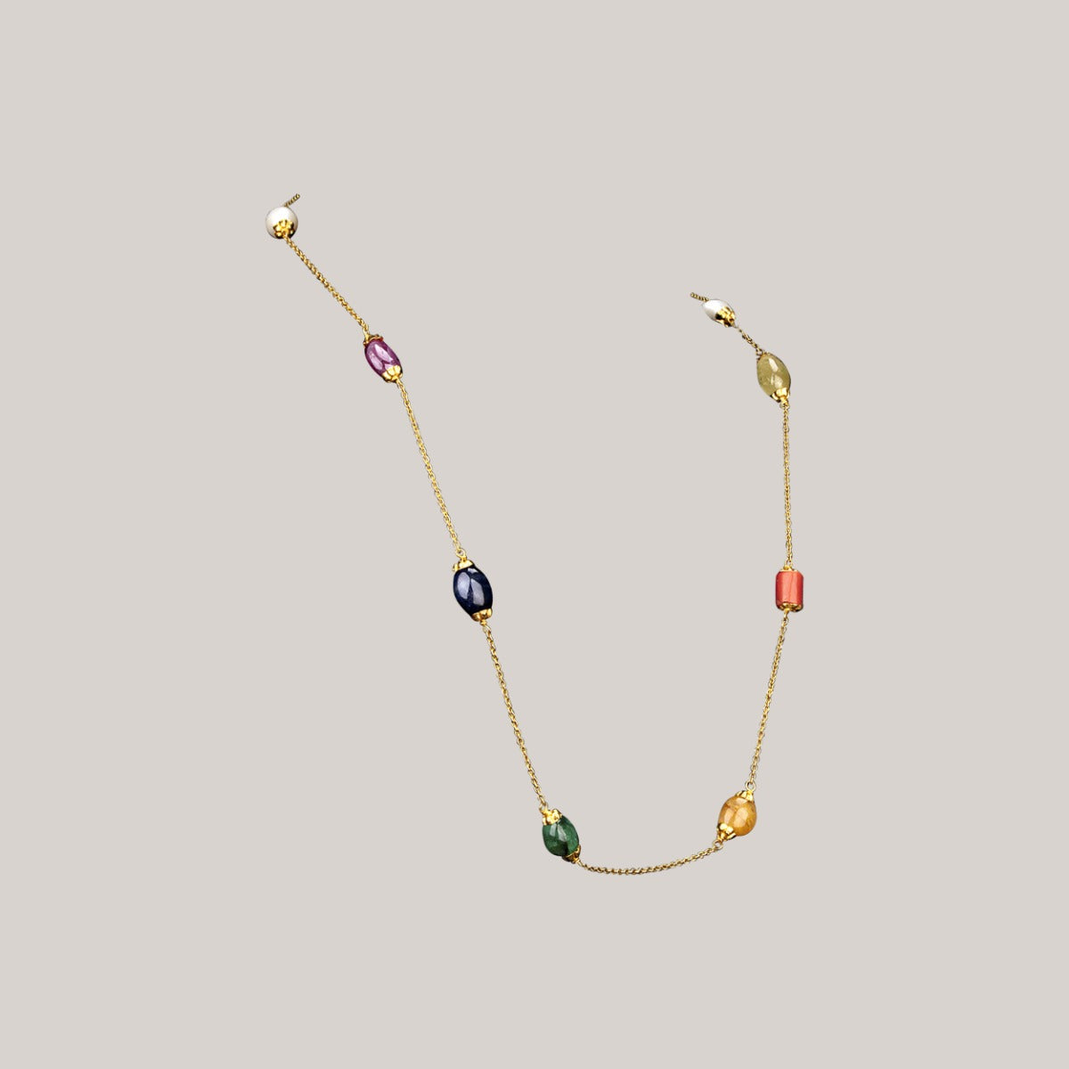 Dainty Beaded Gold Chain