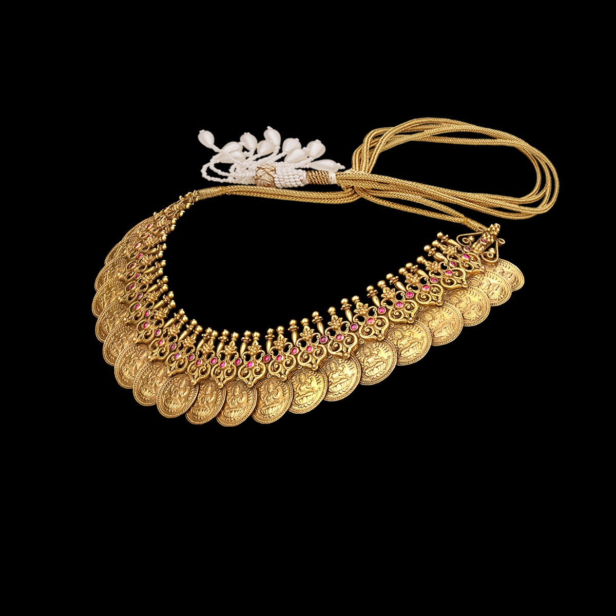 Gold Laxmi Coin Necklace
