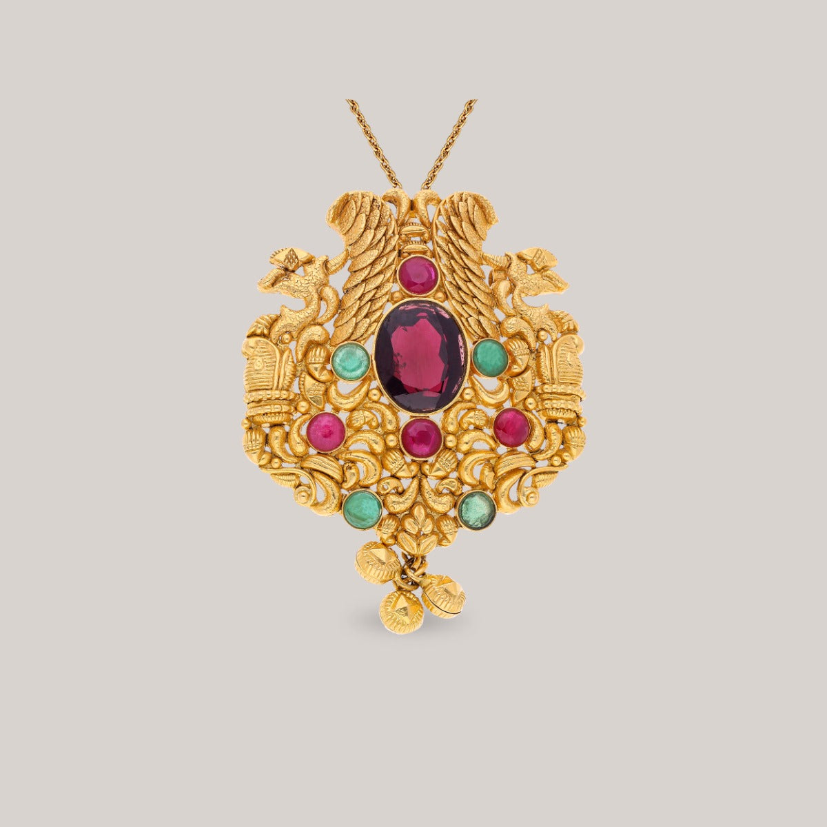 Temple Folk Gold Pendant