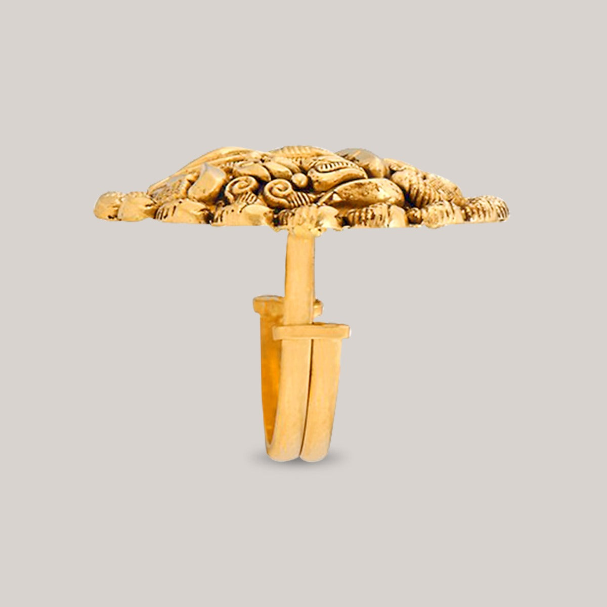 Floral Wreath Gold Ring