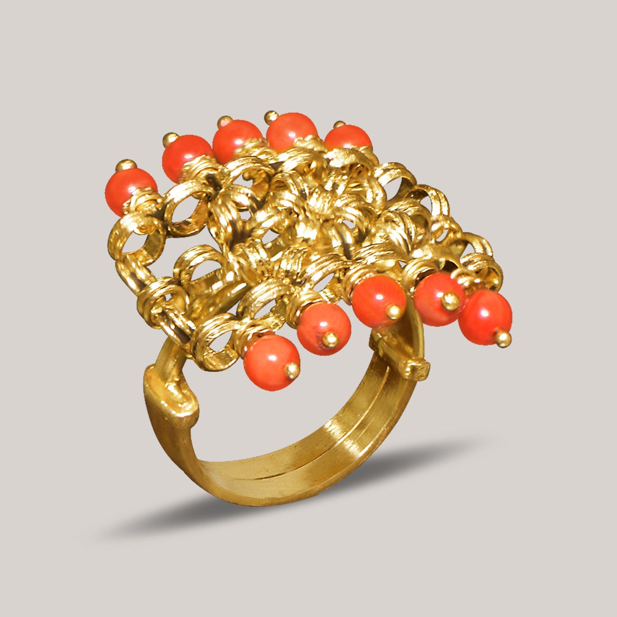 Orange Fenced Ring