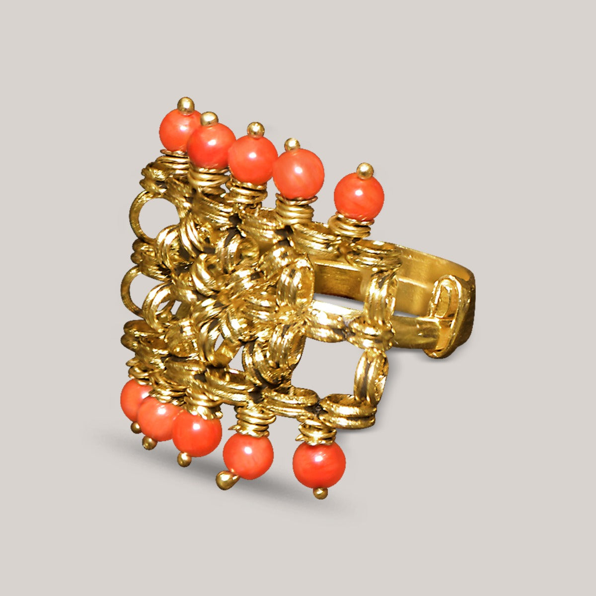 Orange Fenced Ring
