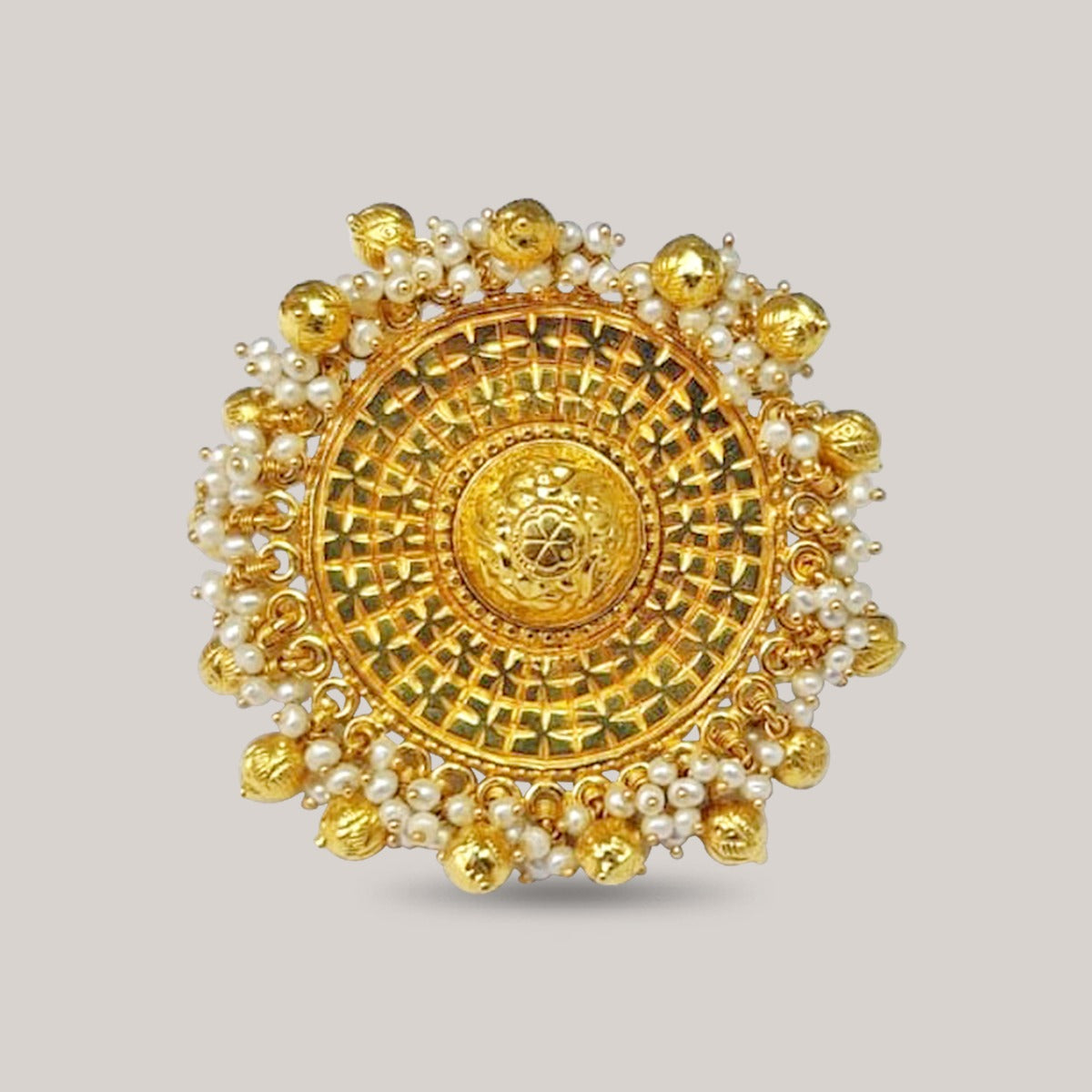 Arietta Pearl Gold Ring
