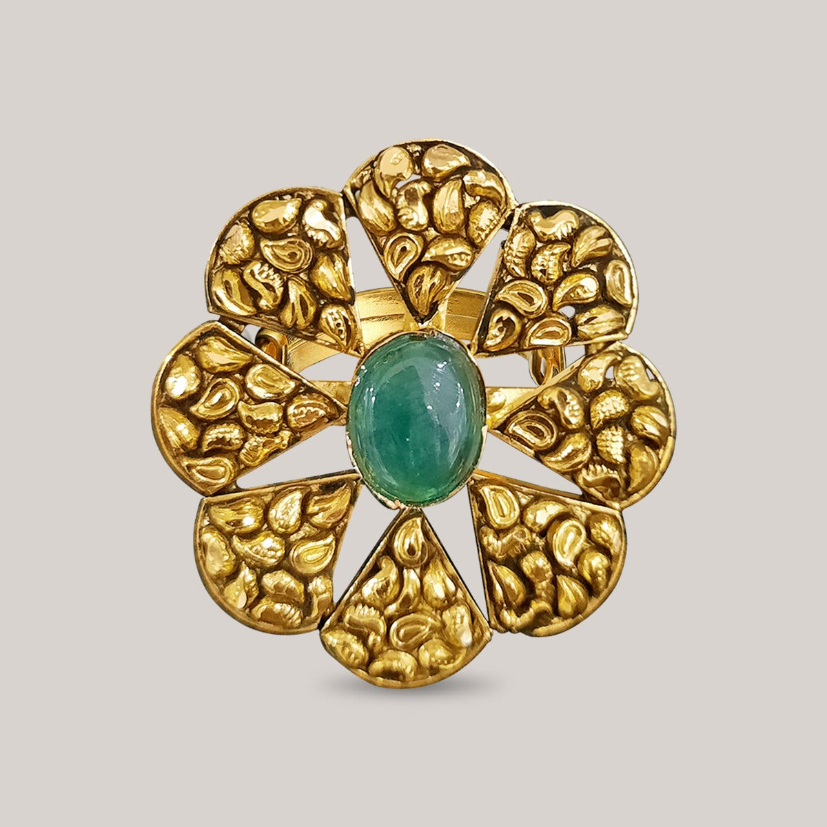 Lorea Flower Gold Ring